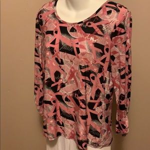 Breast cancer awareness blouse
